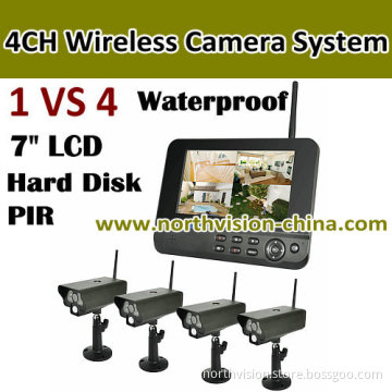 2.4G 4CH Wireless Security Camera DVR